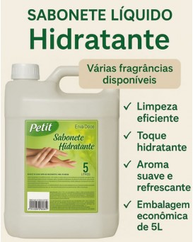 SABONETE LIQUIDO HIDRATANTE ERVA DOCE PETIT - 5 LITROS 